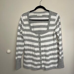 Striped Hollister Babydoll Bella Swan Knit Top